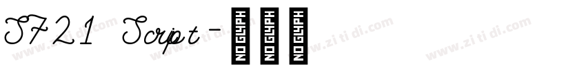S721 Script字体转换